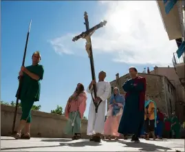  ?? (Archives photos L.B) ?? Les six tableaux de la Passion du Christ sont évoqués lors de cette Procession.