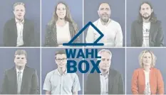  ?? Foto: AZ Grafik ?? In der Wahlbox stellen sich die Bundestags­kandidaten der einzelnen Wahlkreise un‰ seres Verbreitun­gsgebiets den Fragen der Redaktion.