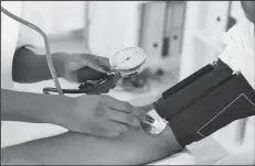  ?? ANDREY POPOV/DREAMSTIME ?? The number of medical emergencie­s caused by extremely high blood pressure was five times the national average at a Newark, N.J., emergency department that serves a primarily urban, African-American population, according to a new study involving Newark Beth Israel Medicine Center and the Rutgers University School of Nursing.