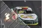  ?? ?? Daniel Suárez (99) drives during the NASCAR Mexico Series race at Los Angeles Memorial Coliseum on Saturday in Los Angeles.