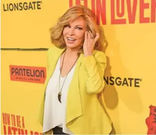  ?? PHOTO BY CHRIS PIZZELLO/INVISION/AP ?? Raquel Welch appears at the Los Angeles premiere of “How to Be a Latin Lover” in April 2017.