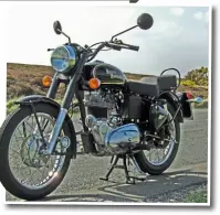  ??  ?? One Royal Enfield Bullet, exactly as it came out of the crate, in the North York Moors in 2008