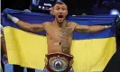  ??  ?? Vasyl Lomachenko could be set to face Luke Campbell in the UK for the WBC lightweigh­t title. Photograph: Adam Hunger/