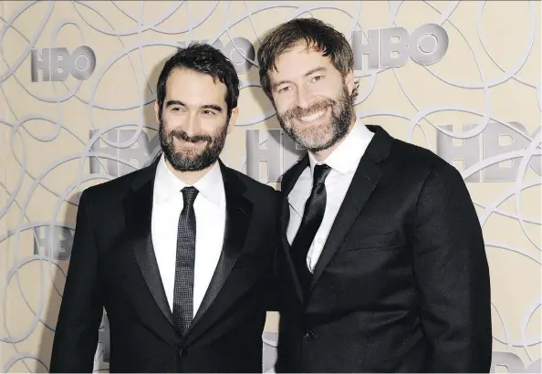  ?? RICHARD SHOTWELL/THE ASSOCIATED PRESS ?? Who says Joe Versus the Volcano isn’t fine cinematic fare? Filmmakers Jay Duplass, left, and Mark Duplass say joy comes when you let go of what you think you should like. “We are B-minuses that made it,” says Mark. “And that’s really no false modesty.”