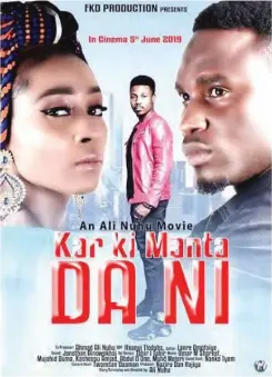  ?? A poster of one of Auwal’s movies ??