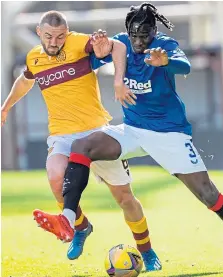  ??  ?? Rangers are the vistors to Fir Park to face Motherwell this lunchtime