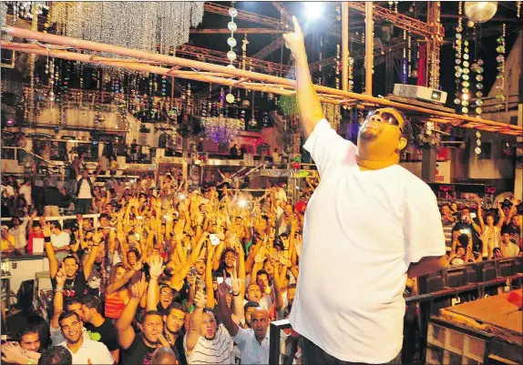  ??  ?? Hip-hop legend Fatman Scoop has shown he can move a crowd; now he hopes to move people to donate to the Syrian refugee crisis.