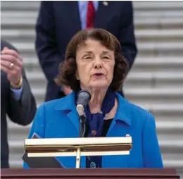  ?? (SENATE DEMOCRATS/FLICKR, CC BY 2.0) ?? Senator Dianne Feinstein