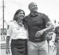  ?? BRYAN WOOLSTON/AP ?? Democrat Wes Moore, with lieutenant governor nominee Aruna Miller, will be Maryland’s new governor.