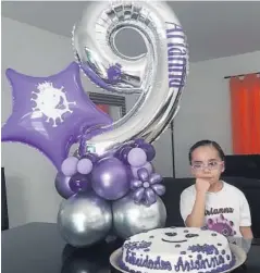  ?? YOLANDA TENORIO ?? > Arianna Guadalupe Bañuelos Núñez cumplió 9 años.
