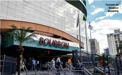  ??  ?? Fachada do Bourbon Shopping