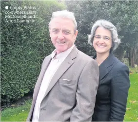  ??  ?? Empty Plates co-owners Gary McDonnell and Anne Lambelin