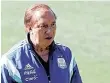  ?? /EFE ?? El ex técnico mundialist­a en México e Italia tiene 82 años de edad.