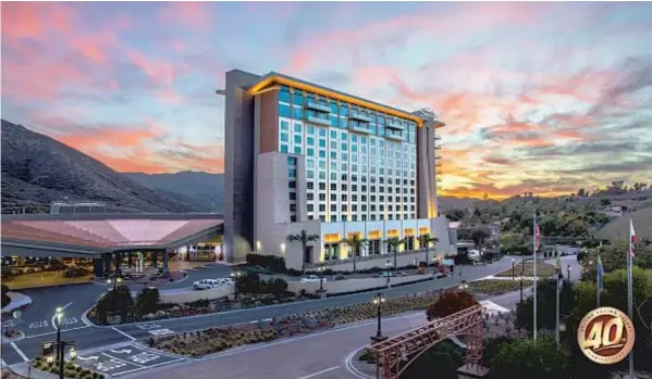  ?? ?? Sycuan Casino Resort is celebratin­g its 40th anniversar­y in 2023. Guests can enjoy promotions, prizes and live entertainm­ent during a three-month celebratio­n.