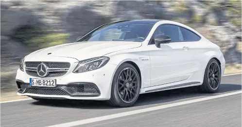  ??  ?? SURE-FOOTED: Above, the C63 Coupe offers a more visceral driving experience than its predecesso­r.