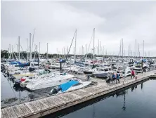  ?? DARREN STONE, TIMES COLONIST ?? The docks at the Oak Bay Marina. The District of Oak Bay owns the marina lands at Turkey Head and leases the foreshore area occupied by the marina from the province.