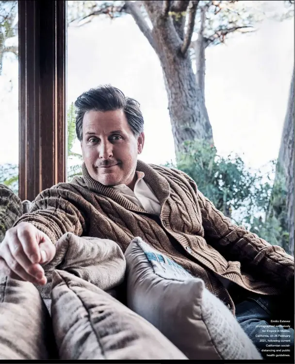  ??  ?? Emilio Estevez photograph­ed exclusivel­y for Empire in Malibu, California, on 26 February 2021, following current California­n socialdist­ancing and public health guidelines.