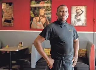  ?? COMMERCIAL APPEAL MAX GERSH / THE ?? Bala Tounkara is co-owner and chef de cuisine at Bala's Bistro.