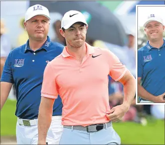  ??  ?? Graeme Storm saw off Rory McIlroy to lift the South African Open trophy