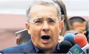 ?? ARCHIVO ?? Álvaro Uribe, senador del Centro Democrátic­o.