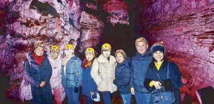  ??  ?? Does Mars look like this? Filipino visitors enjoy the Lava Tunnel.