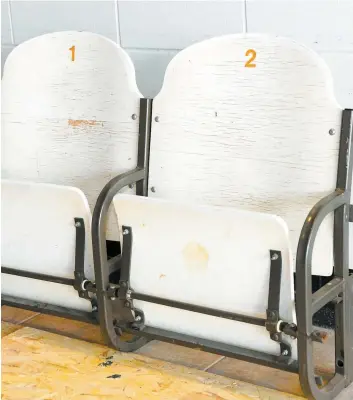  ?? PHOTO COURTOISIE ?? Les sièges de la section blanche du Colisée sont déjà tous vendus.