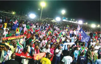  ??  ?? Part of the crowd that attended the Night or Turnaround 6 ( Pictures by Shelton Muchena and Kudakwashe Hunda)