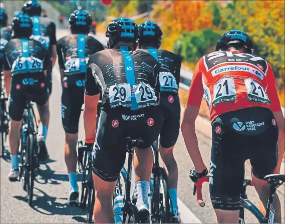  ?? FOTO: TEAM SKY ?? Cuando se habla de tope salarial en el ciclismo, en la mente de todos está el Team Sky, el equipo del pelotón que este 2017 ha manejando un mayor presupuest­o: 35 millones