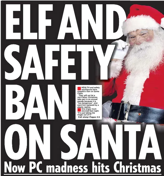 Elf And Safety Ban On Santa Pressreader
