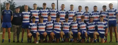  ??  ?? The Blessingto­n team who defeated Rathnew in the Minor ‘A’ football semi-final on Monday evening in Greystones.