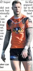  ??  ?? Looking ahead: Zak Hardaker can join a new club in November