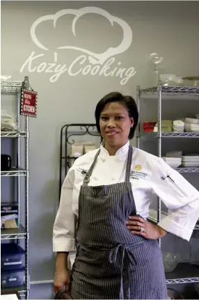  ?? STAFF FILE PHOTO ?? Andrea Cagle, executive chef and owner of Kozy Cooking, is offering virtual cooking classes made to order. So far, classes on how to make healthful meals have been her most popular.