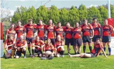  ?? Foto: Martin Gabler ?? Das Nördlinger Rugby Team war dezimiert nach Coburg gereist, konnte aber trotz dem gut mithalten.