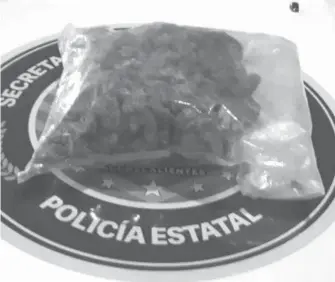  ?? SSPE ?? El envoltorio de 900 gramos de cannabis fue asegurado/foto