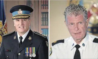  ?? STAR WIRE PHOTOS ?? Brad Blair, left, was interim OPP head until going public with complaints about the hiring of Ron Taverner.