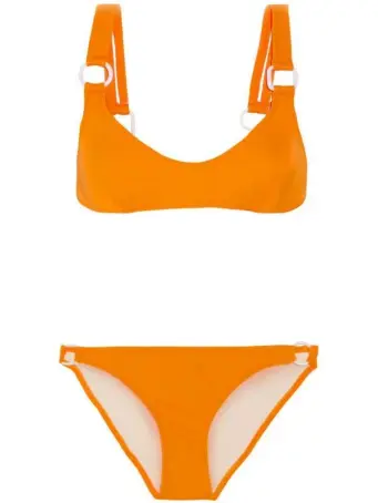  ??  ?? Solid and Striped, STAUD Romy Bikini, £140, Net-a-Porter