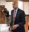  ?? JOHN AMIS / FOR THE AJC ?? DeKalb Sheriff Jeff Mann pleaded guilty to charges of obstructio­n and prohibited conduct in July. Mann faces removal from office.