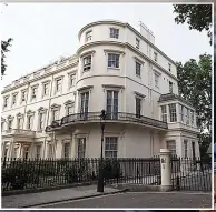  ?? ?? NIGHT ON THE TILES? One Carlton Gardens, the £25million mansion where Mr Gove lives in London