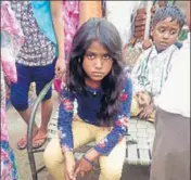  ?? HT PHOTOS ?? Neetu, whose hair were allegedly chopped by a ‘cat man’ in Ludhiana; and (below) Hina of Faridkot who claimed her braid was cut by unidentifi­ed persons.