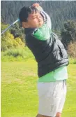  ?? Photo / Supplied ?? Leo Huata had the best nett score at Taupo¯ junior golf last Sunday.