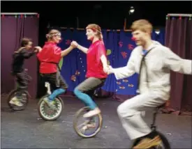  ?? CONTRIBUTE­D PHOTO ?? Teen dancers, acrobats, athletes, jugglers and clowns are invited to join the circus this winter, either for weekly Circus Training or as part of an exclusive traveling company at Circophany Youth Circus in Middletown.