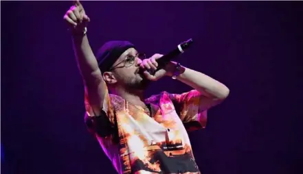  ?? AFP/VNA Photo ?? RAP KING: Algerian singer Soolking performs at the Apollo Theatre on May 13 in New York City.