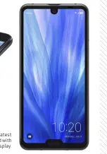  ??  ?? The Aquos R3, the latest Sharp phone fitted with a 120Hz HDR10 display.