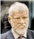  ?? BILD: SN/APA/AFP ?? Slobodan Praljak bei der Urteilsver­kündung