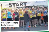  ??  ?? Stockport Hatters half marathon