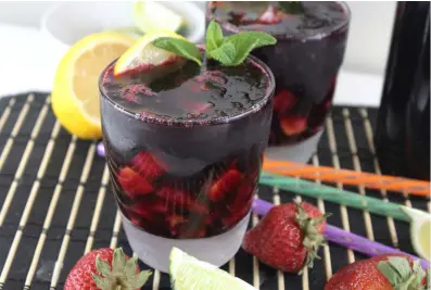  ??  ?? The season is almost here for sorrel sangria. Cheers.