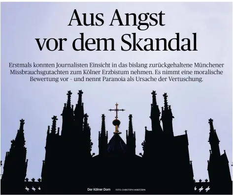  ?? FOTO: CHRISTOPH HARDT/DPA ?? Der Kölner Dom