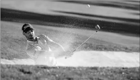  ?? Donald Mirale, Gety Image s ?? Kyle Stanley hits out of the 15th bunker Sunday during the final round of the Farmers Insurance Open in La Jolla, Calif.