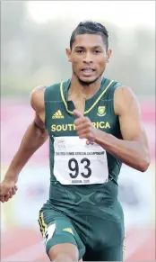  ??  ?? WAYDE VAN NIEKERK