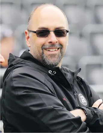  ?? JULIE OLIVER ?? Redblacks general manager Marcel Desjardins is being prudent as he looks at what is available on the current CFL free-agent market. “We’re still looking to find guys we think can come in and compete,” he says.